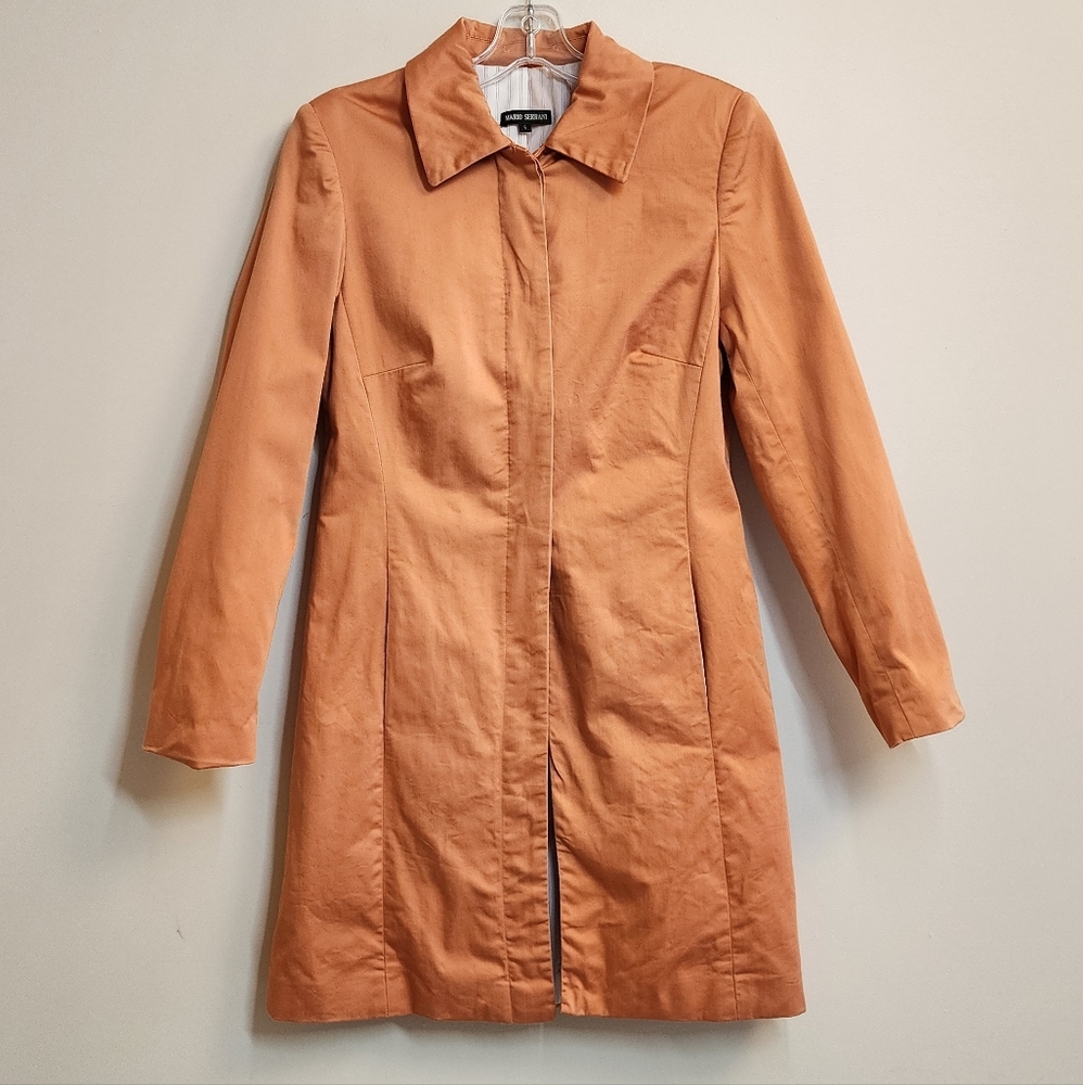 Mario Serrani lined jacket button-up orange